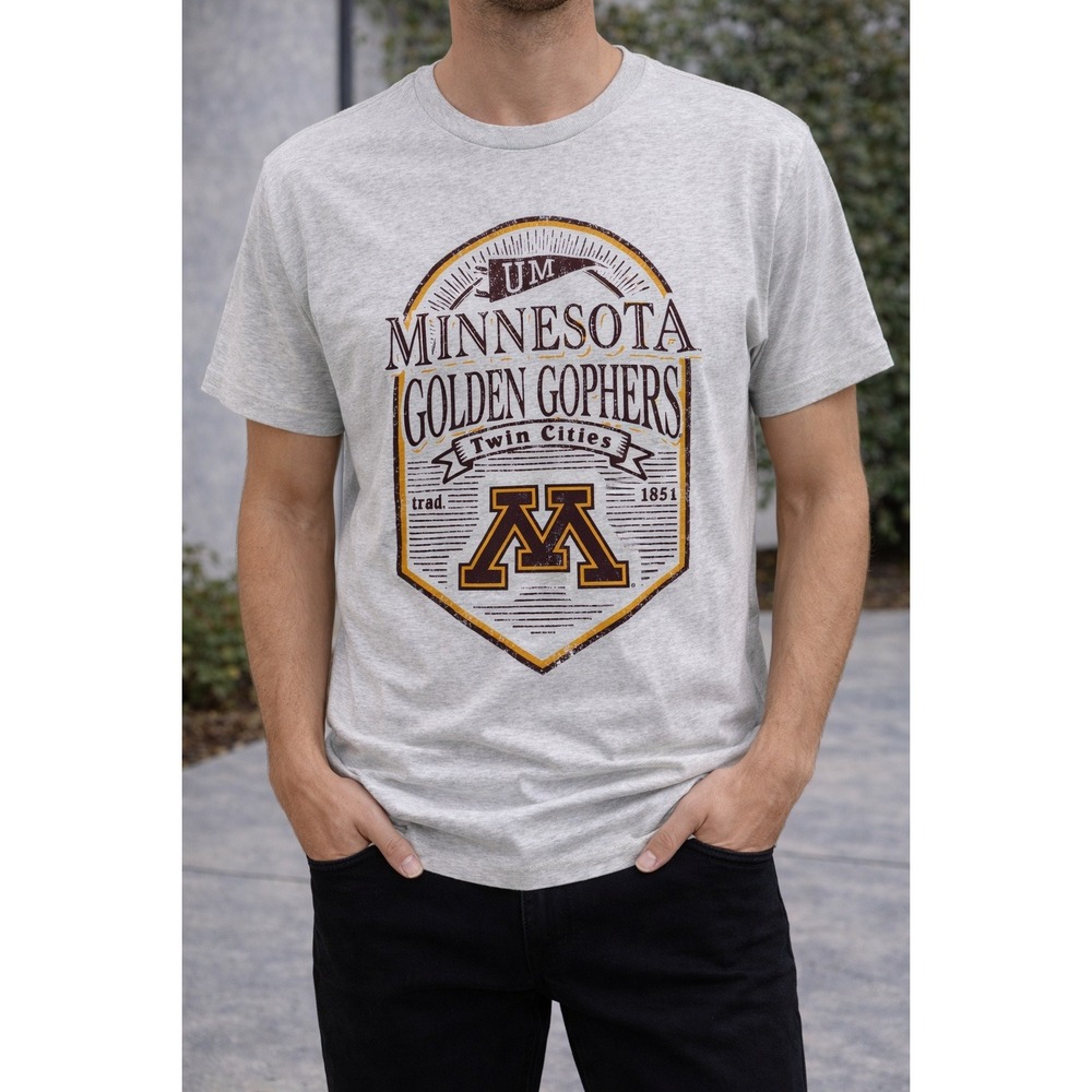 Champion‎ Minnesota Golden Gophers T-Shirt Mens XL Gray NCAA Graphic  NWT